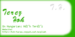 terez hoh business card